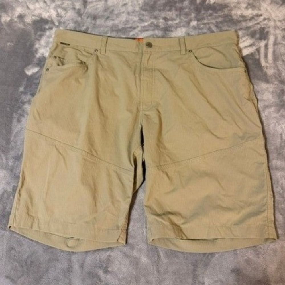 Merrell Selectwick Mens Khaki Hiking Shorts Size 40 Nylon Stretch Utility Trail